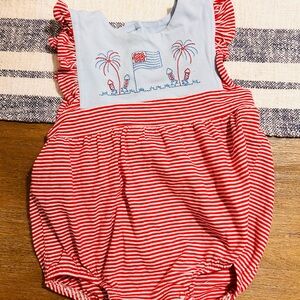 Jellybean patriotic embroidered bubble